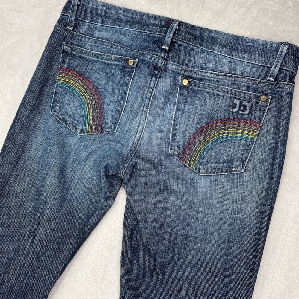 Joe's Provocateur Jeans Womens 27 Blue Dark Wash Relaxed Stretch Rainbow Bootcut